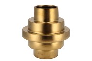 STAIRS GOLD MAT VAAS 22X25CM