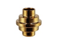 STAIRS GOLD SHINY VAAS 14X15CM