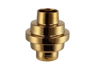 STAIRS GOLD SHINY VAAS 18X20CM