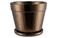 SIENNA POT+SCHOTEL METAL 29X25CM