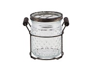 GLASS DECO LID 16X12X13CM NM