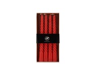 CANDLE CROWN TWIST FUCHSIA PER 4 2X20CM NM