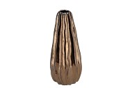 IRON STONE METAL GLAZED VASE 13X30CM