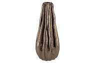 IRON STONE METAL GLAZED VASE 15X36CM
