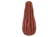 IRON STONE RED GLAZED VASE 15X36CM