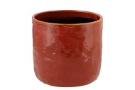 IRON STONE RED GLAZED POT 19X17CM