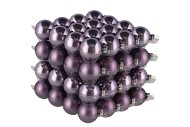 GLASS BALL ROSTED LILA 40MM P/64