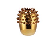 SPIKE GOLD SHINY VAAS 17X22CM