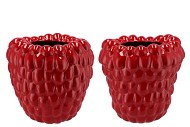 RASPBERRY VASE RED 37X37CM