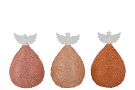 SPARKLY NUDE ANGEL GLASS LED ASS 7X12CM