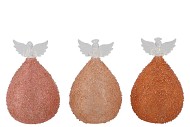 SPARKLY NUDE ANGEL GLASS LED ASS 9X16CM