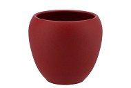 VINCI RED VELVET FLOWER POT 17X15CM