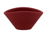 VINCI RED VELVET SCHAAL OVAAL 24X17X12CM