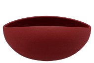VINCI RED VELVET SCHAAL OVAAL 31X21X13CM