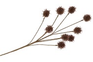 SILK PLANTANE BROWN GLITTER 75X20X5CM