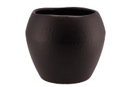 AMARAH BLACK POT SPHERE SHADED 25,5X22CM