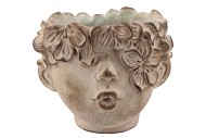 CONCRETE FACE GREY 26X23X21CM NM