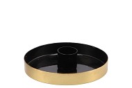 MARRAKECH BLACK CANDLE PLATE 10X10X2,5CM