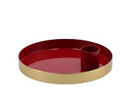 AMBER MARRAKECH BORDEAUX CANDLE PLATE 12X12X2,5CM