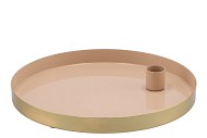 MARRAKECH SAND CANDLE PLATE ROUND 22X2,5CM