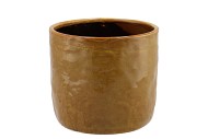 IRON STONE YELLOW GLAZED POT 16X15CM NM