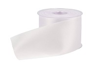 RIBBON GRAVE DOUBLE SATIN 33 WHITE 77MMX25M P/1