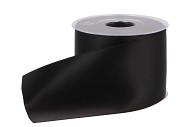 RIBBON GRAVE DOUBLE SATIN 60 BLACK 77MMX25M P/1