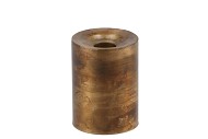 DOBRA GOLD METAL C.HOLDER/T-LIGHT 6X6X9CM NM