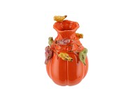 BIRD VASE ORANGE 13X13X19CM
