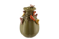 BIRD VASE OLIVE 18X18X28CM