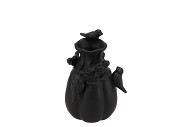 BIRD VASE MAT BLACK 12X12X15CM