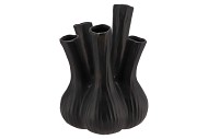 AGLIO MATT BLACK VASE 26X35CM NM