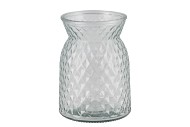 DIAMOND CLEAR VASE 12X16CM