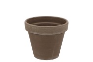TERRA CHOCO BLOEMPOT GRIJS 14X12CM