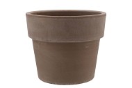 TERRA CHOCO CILINDERPOT GRIJS 25X22CM (BIJ SCHOTEL 293000) V