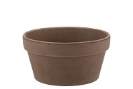 TERRA CHOCO SCHAAL KONISCH GRIJS 20X10CM GESILICONISEERD