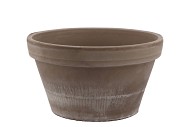 TERRA CHOCO SCHAAL KONISCH GRIJS 25X14CM V