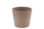 TERRA CHOCO POT KONISCH GRIJS 13X11CM