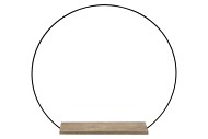 METAL CIRCLE BLACK STAND 48X7CM