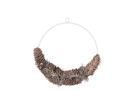 METAL CIRCLE PINE MOSS WW 30CM