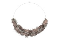 METAL CIRCLE PINE MOSS WW 50CM