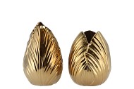 MENTON TULIP VASE SHINY GOLD 12X12X17CM ASS P/1