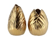 MENTON TULIP VASE SHINY GOLD 17X17X22CM ASS P/1