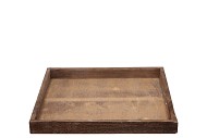 WOOD TRAY GREY 30X30X3CM