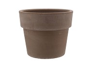 TERRA CHOCO CILINDERPOT GRIJS 20X19CM