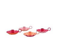 MARRAKECH FLOWER CANDLE 12CM FUCHSIA/ORANGE MIX