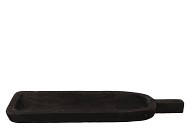 WOOD BLACK TRAY STEM 52X21X4CM NM