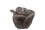 CANDLE ROOS DARK GREEN 8X7CM