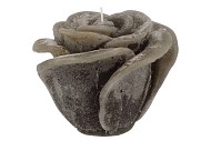 CANDLE ROOS DARK GREEN 14X12CM