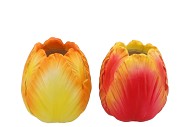 TOULON BURNING FLAME VASE ASS P/1 14X14X16CM NM